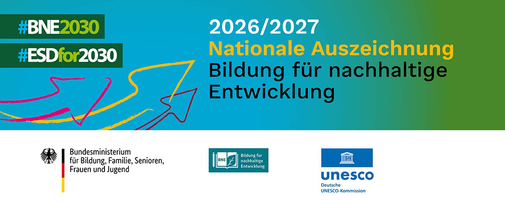 The graphic presents the official recognition of the Travel Different for Future programme by the German Commission for UNESCO and the Federal Ministry of Education for Education for Sustainable Development. The graphic presents the official recognition of the Travel Different for Future programme by the German Commission for UNESCO and the Federal Ministry of Education for Education for Sustainable Development.